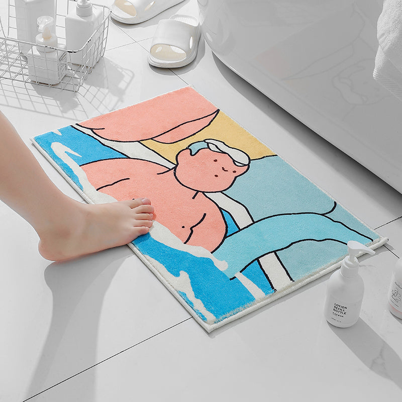 Feblilac Hot Spring Boy Bathroom Mat Multiple Sized Clearance Sale - Feblilac® Mat