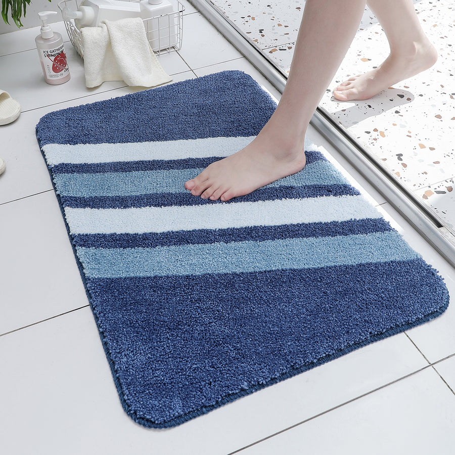 Blue Line Bath Mat 50x80cm or 19x31 inches - Feblilac® Mat