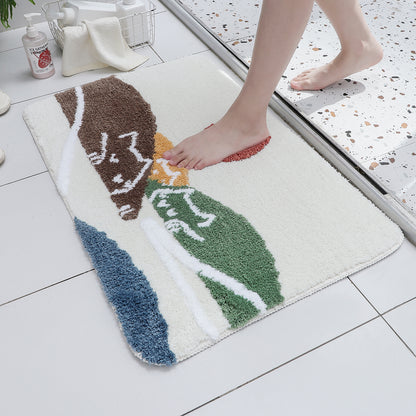 Sleeping Cats Mountain Bath Mat 50x80cm or 19x31 inches - Feblilac® Mat