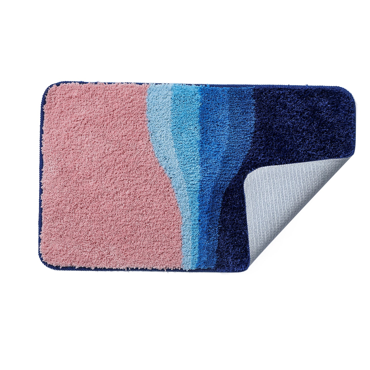 Blue River Bathroom Mat, Abstract Bath Mat, 50x80cm or 19x31 inches - Feblilac® Mat