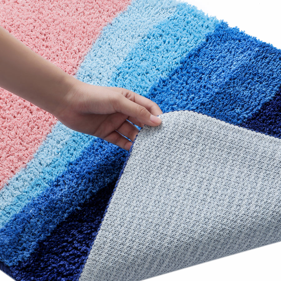 Blue River Bathroom Mat, Abstract Bath Mat, 50x80cm or 19x31 inches - Feblilac® Mat