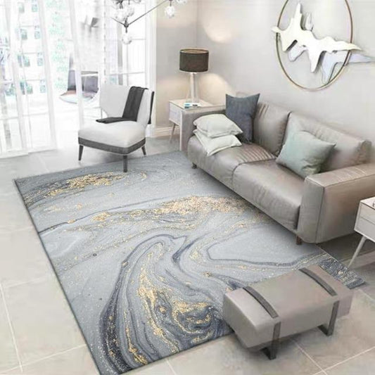 Kiera - Golden Powder Marble Pattern Carpet - Feblilac® Mat