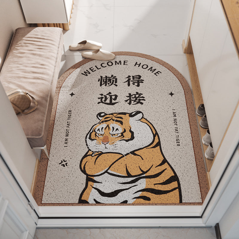 Arch Shape Funny Tiger Entrance Door Mat - Feblilac® Mat