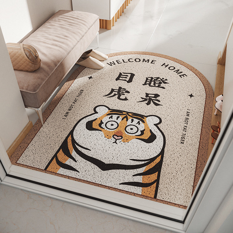 Arch Shape Funny Tiger Entrance Door Mat - Feblilac® Mat