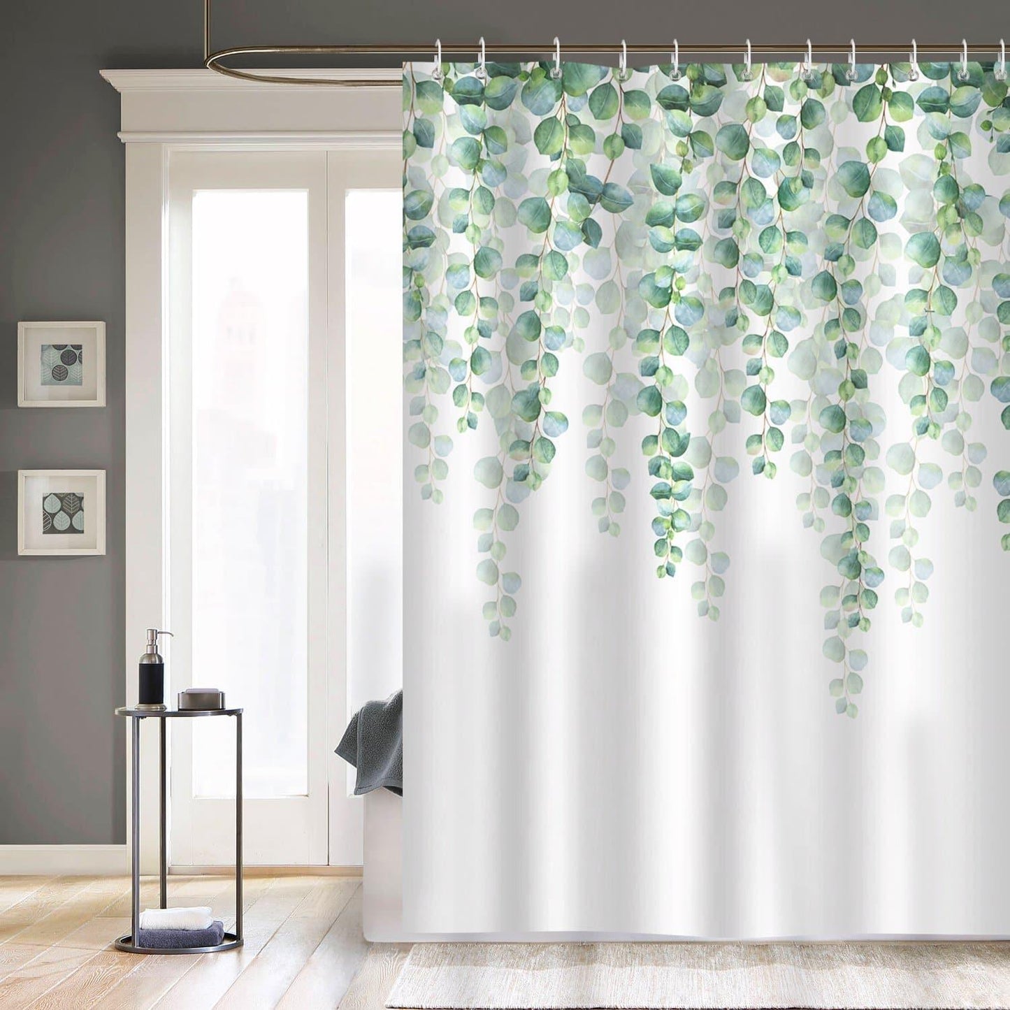 Eucalyptus Leaves Shower Curtain