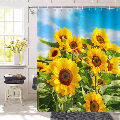 Yellow Sunflower Shower Curtain