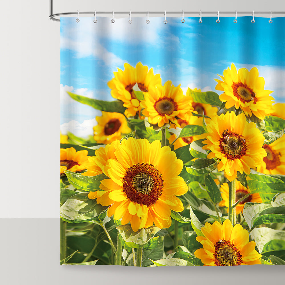 Yellow Sunflower Shower Curtain