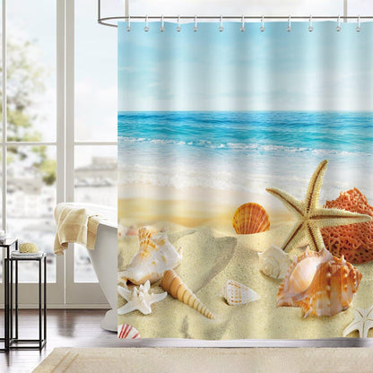 Beach Seashell Shower Curtain