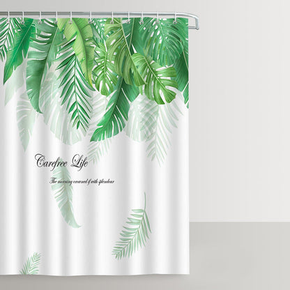 Green Palm Tree Shower Curtain