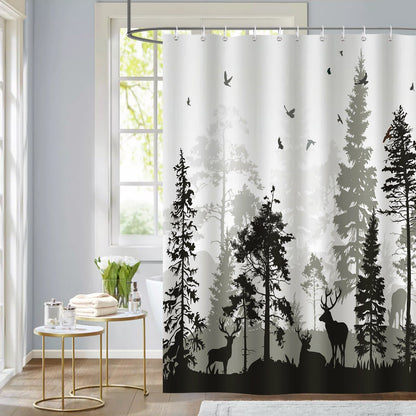 Forest Deer Shower Curtain