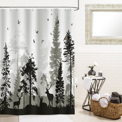 Forest Deer Shower Curtain