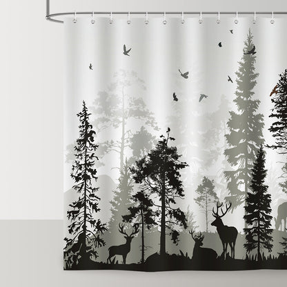 Forest Deer Shower Curtain