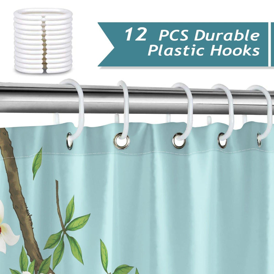 Birds and Flowers Shower Curtain - view 4