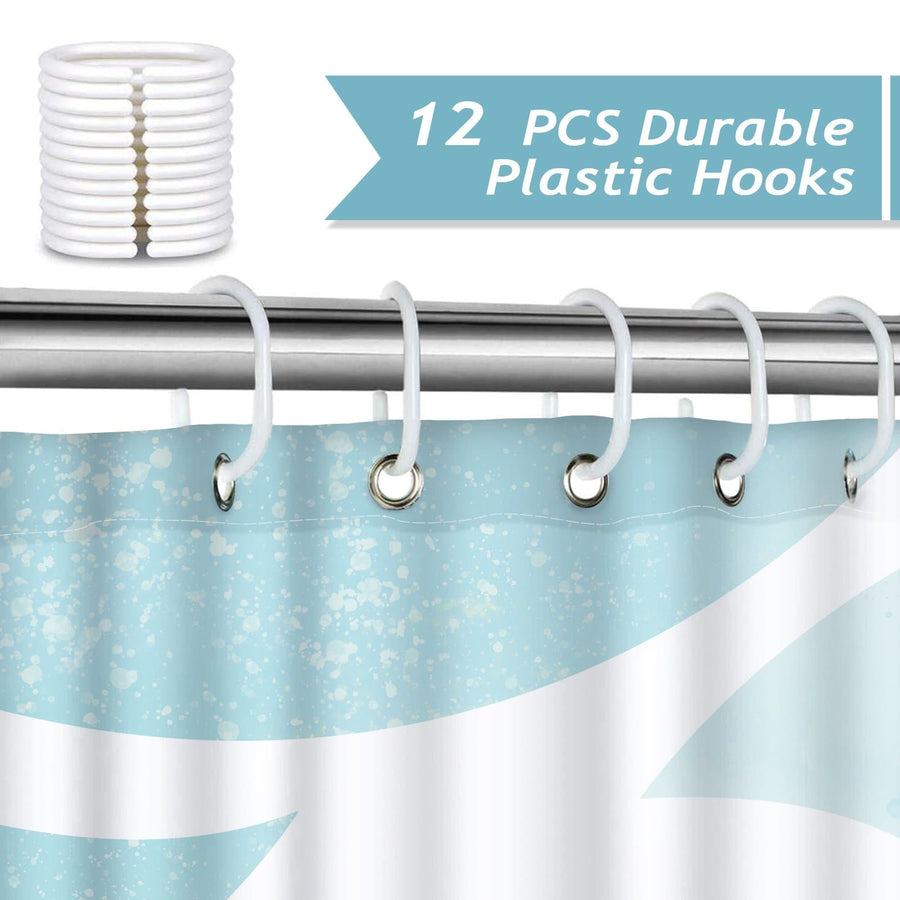Mermaid Tail Ocean Shower Curtain - view 4