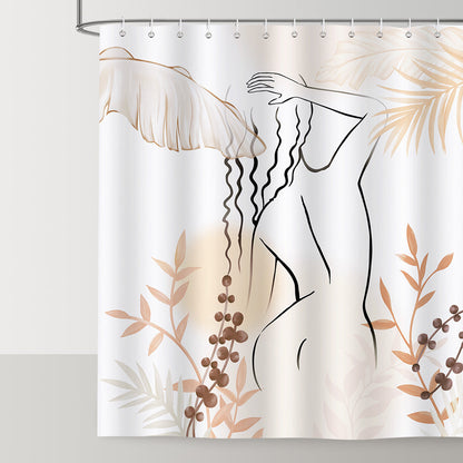 Abstract Woman Shower Curtain