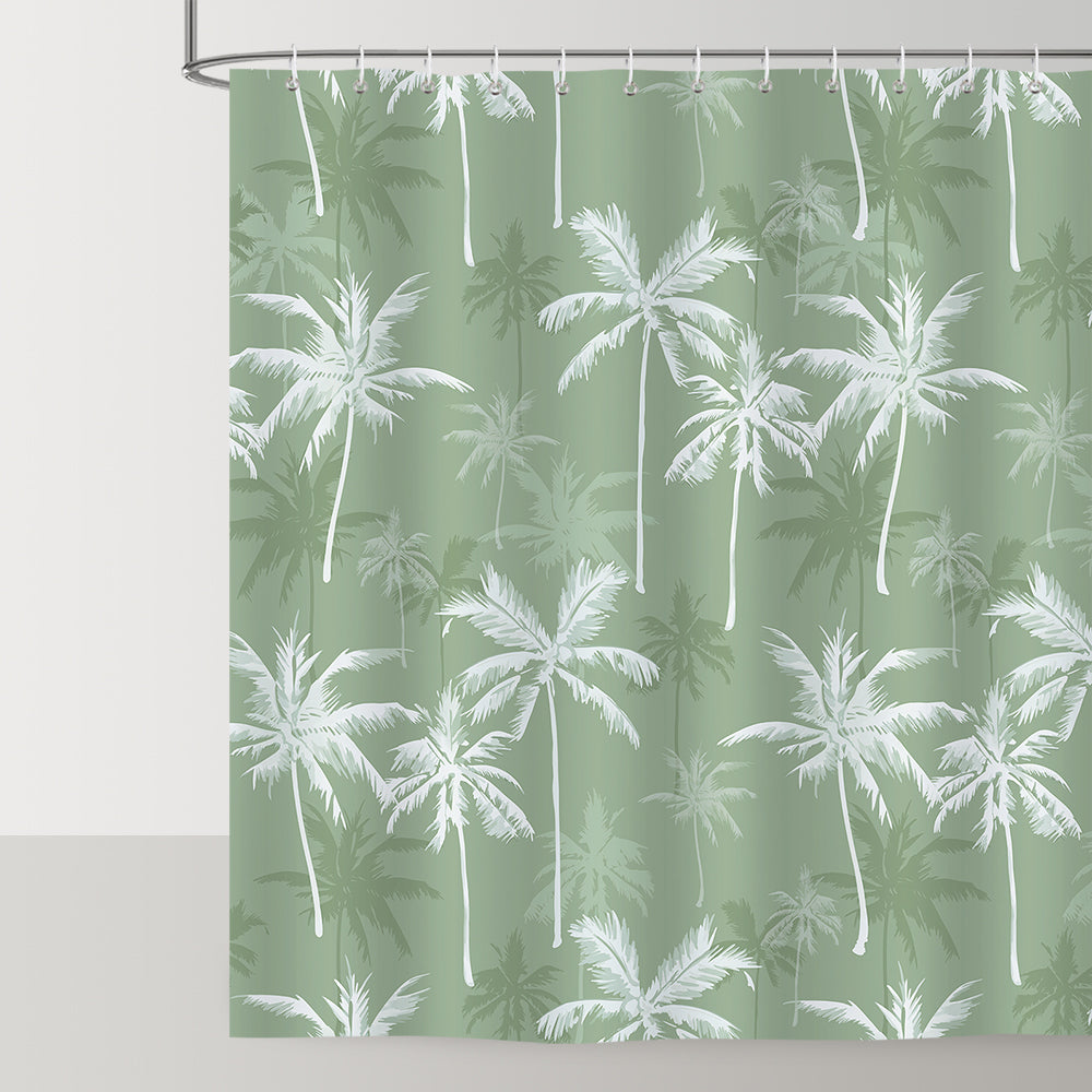 Tropical Coconut Shower Curtain