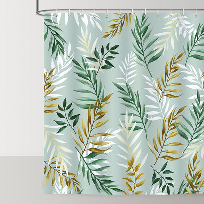 Green Leaves Shower Curtain