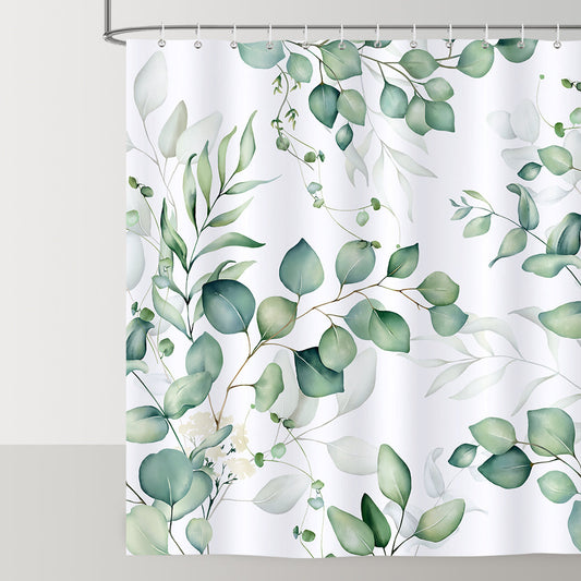 Eucalyptus Leaves Shower Curtain