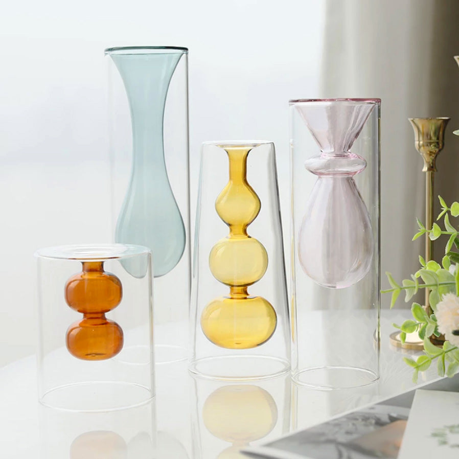 Bubbly Glass Vases