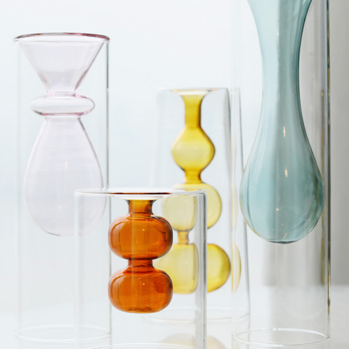 Bubbly Glass Vases