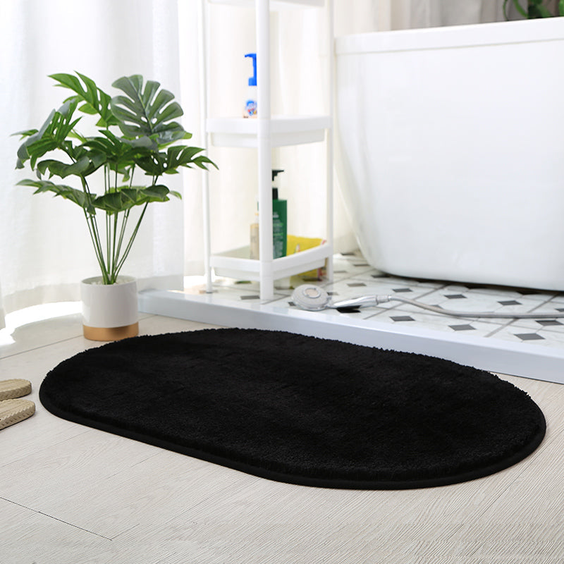 Feblilac Semicircle Solid Beige Tufted Bath Mat - Feblilac® Mat