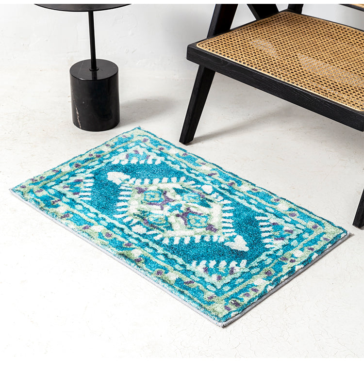 Blue Geometric Creative Bedroom Mat - Feblilac® Mat
