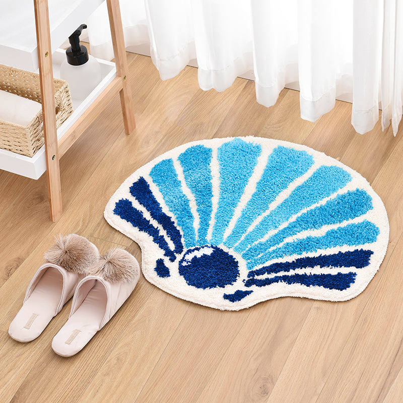 Blue Shell Bath Mat