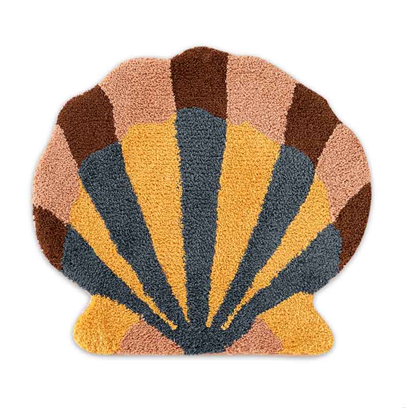 Brown Shell Area Rug - Feblilac® Mat
