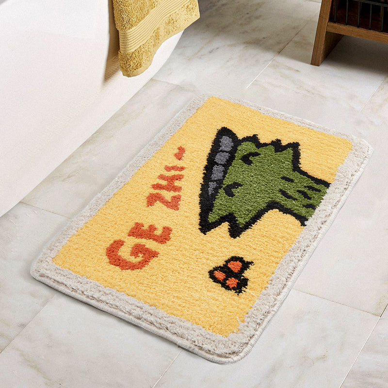 Cartoon Little Dinosaur Gezhi Bath Mat