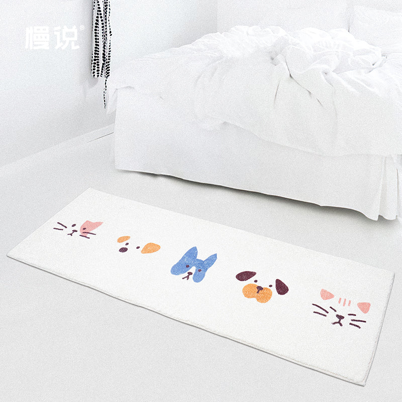 Cats and Dogs Together Bedroom Runner