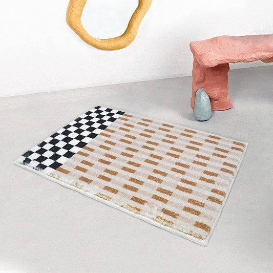 Changeable Check Bath Mat