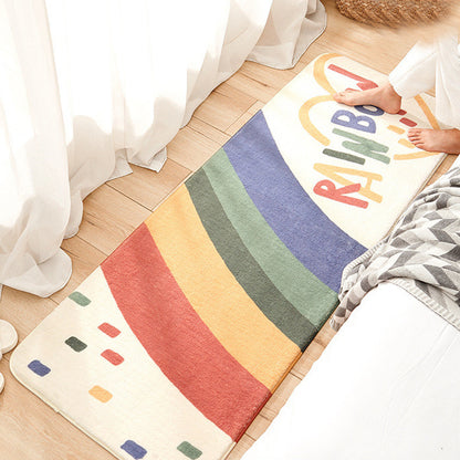 Colorful Rainbow Bedroom Mat