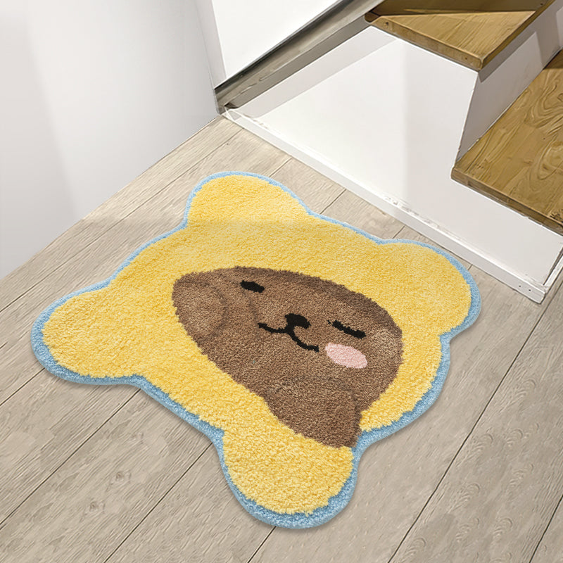 Cute Pillow bear bath mat