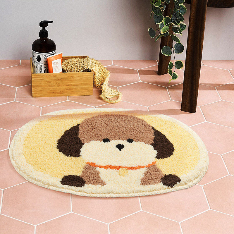 Cute Puppy Dog Bathroom Mat, 40x60cm and 50x80cm - Feblilac® Mat