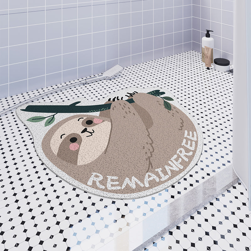 Cute Sloth PVC Bathroom Mat