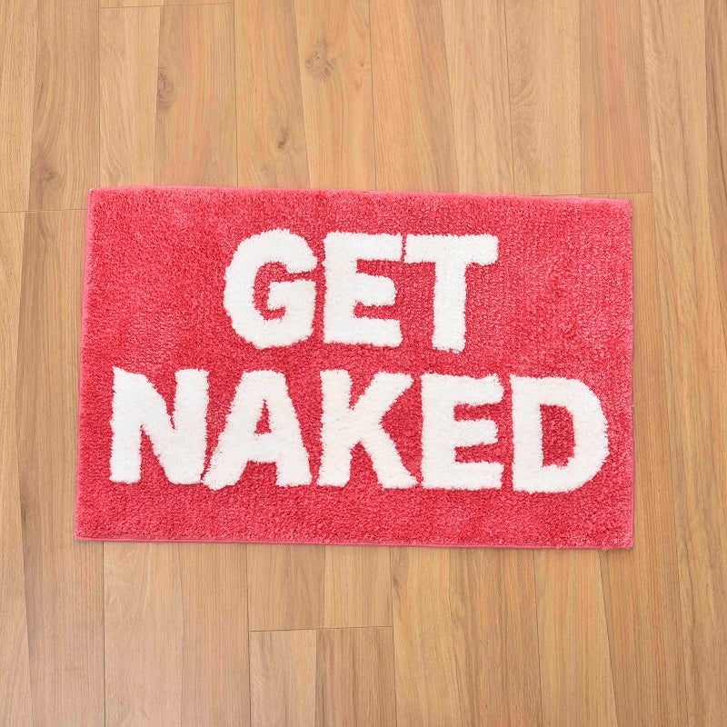 Feblilac Blue/Red/Grey Get Naked Bath Mat - Feblilac® Mat