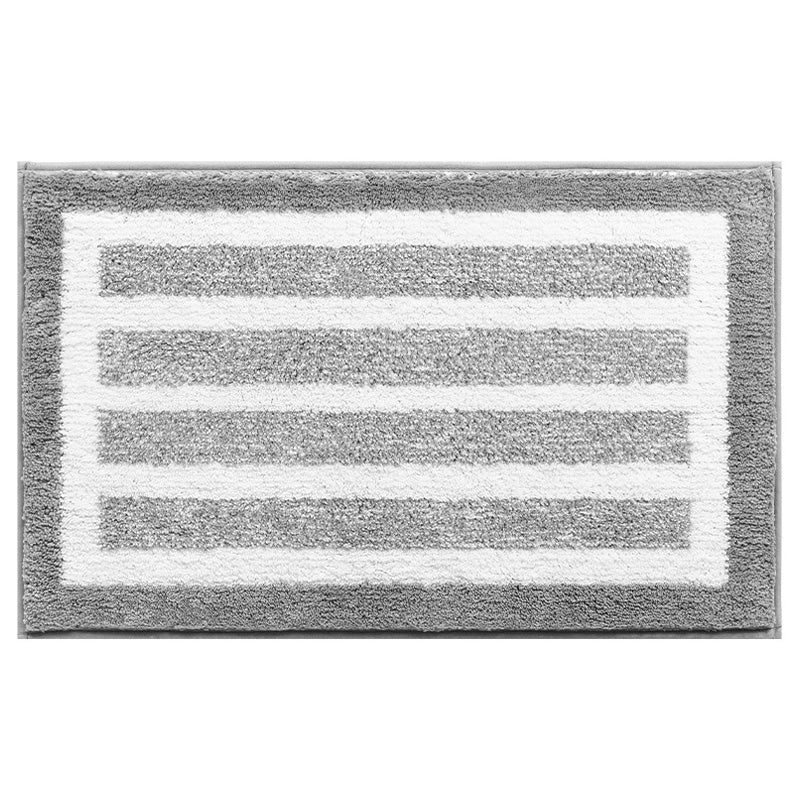 Blue Grey Stripes Bath Mat - Feblilac® Mat
