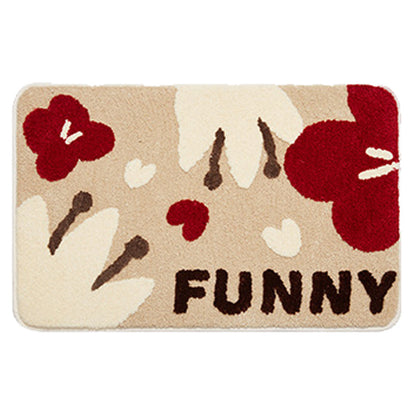 Leaves flower and Forest Bath Mat - Feblilac® Mat