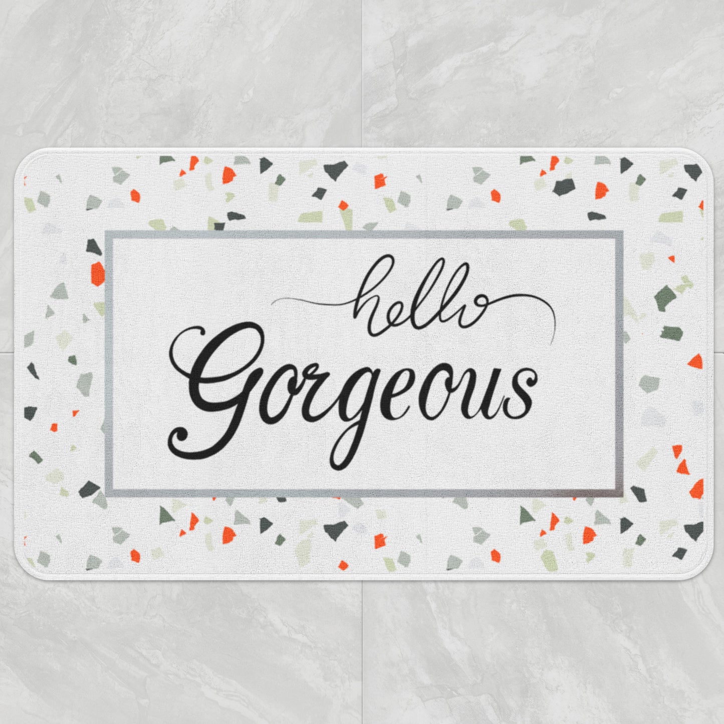 Feblilac Hello Gorgeous Terrazzo Pattern Bath Mat - Feblilac® Mat