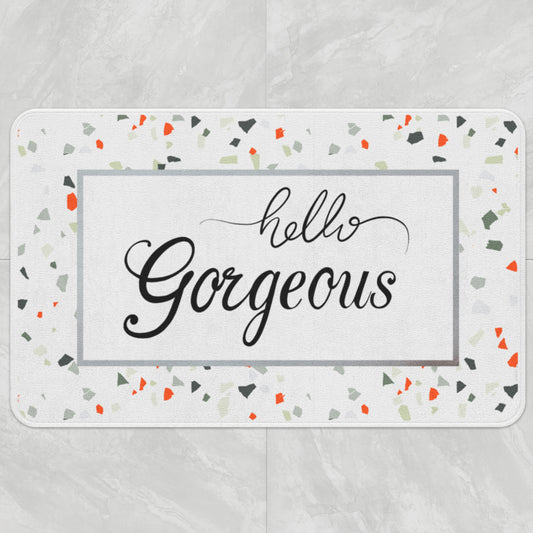 Feblilac Hello Gorgeous Terrazzo Pattern Bath Mat - Feblilac® Mat