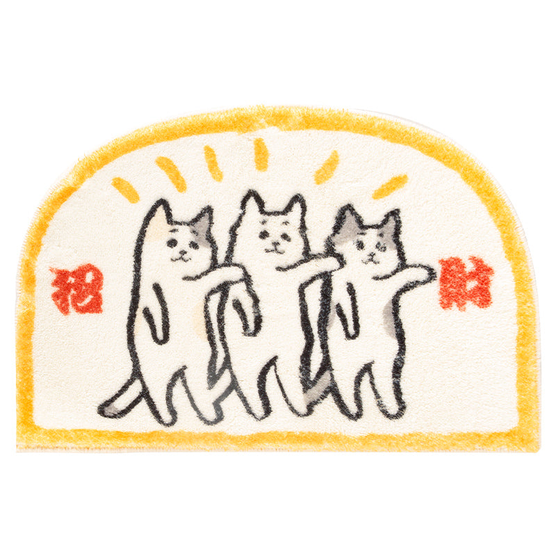 Fortune Cats Bath Mat