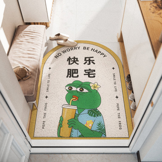 Funny Green Frog Entrance Door Mat - Feblilac® Mat