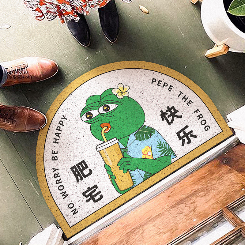 Funny Green Frog Entrance Door Mat - Feblilac® Mat