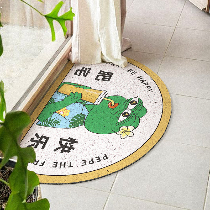 Funny Green Frog Entrance Door Mat - Feblilac® Mat