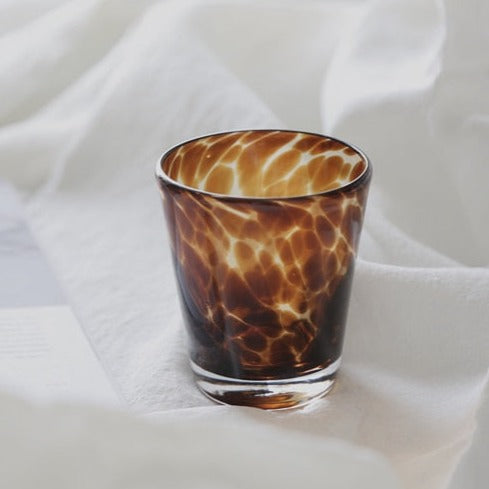 Tortoiseshell Glass Cup