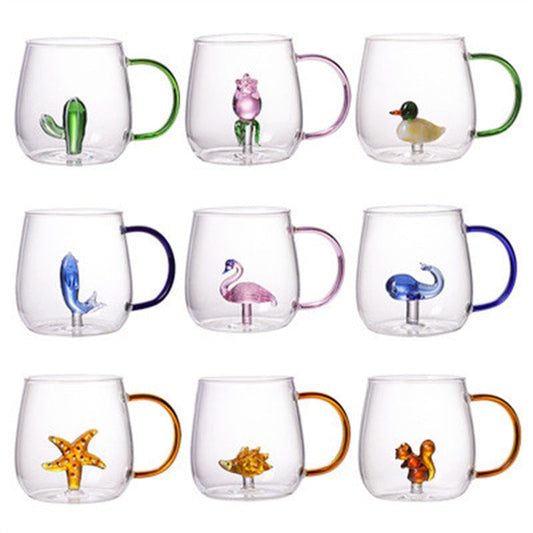 Glass Animal Miniature Mug