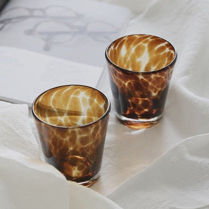 Tortoiseshell Glass Cup