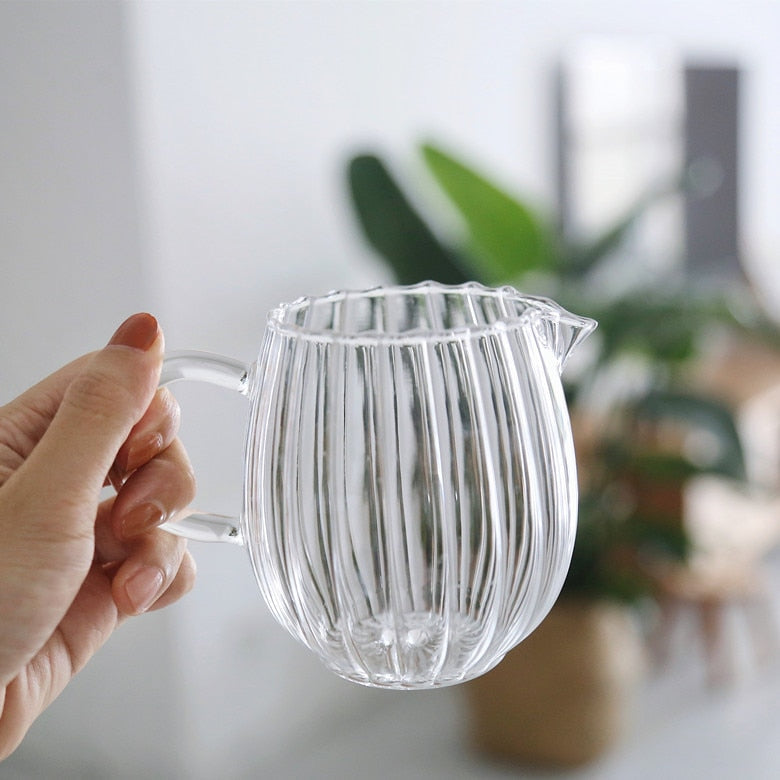 Glass Scallop Jug - view 3