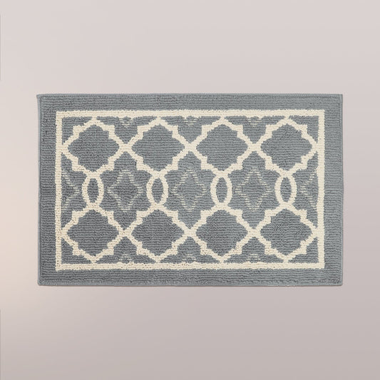 Light Grey Modern Entrance Rug