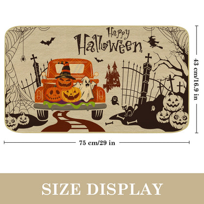 Halloween Pumpkin Car Doormat